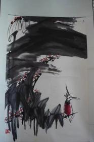 山东名家原青岛画院院长隋易夫花鸟画精品保真