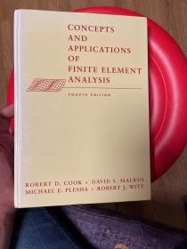 现货  Concepts and Applications of Finite Element Analysis   英文原版  有限元分析的概念和应用  有限元分析概念及建模流程 有限元分析基础 有限元分析入门