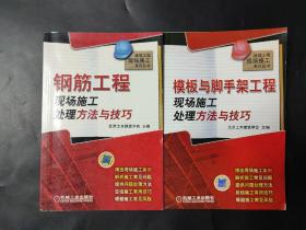 模板与脚手架工程现场施工处理方法与技巧 钢筋工程现场施工处理方法与技巧 建筑工程现场施工系列丛书两本 内页干净无笔迹