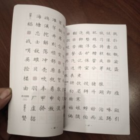 庞中华硬笔书法经典字帖：庞中华楷书规范字帖