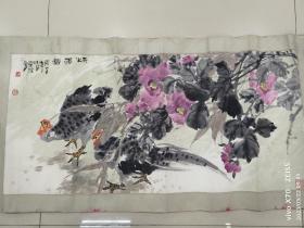常州著名画家李东坡花鸟图