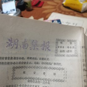 湖南集报创刊号(2.5公斤)