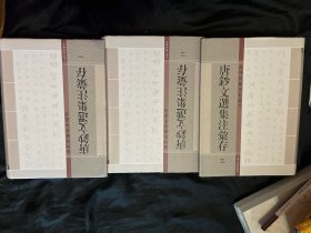 唐钞文选集注汇存：海外珍藏善本丛书