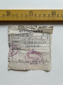 1974年，潼关县医院出生证明书