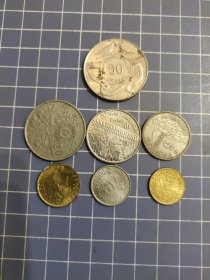 非洲圣多美和普林西比1977-1990年硬币7枚套币