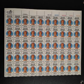 美国邮票1973年特殊奥林匹克运动会邮票大版