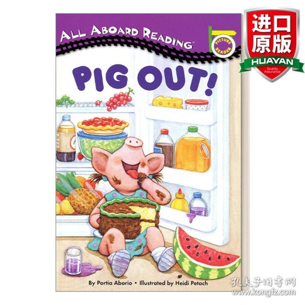 英文原版 Pig Out 汪培珽一阶 All Aboard Reading系列 英文版 进口英语原版书籍