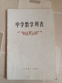 中学数学用表