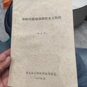 华阳河流域湖群的水文特性