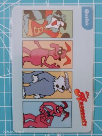 地铁卡交通卡 童年动漫卡收藏卡 非动漫田村卡 电话磁卡 浣熊波特 全套15张，自制仿卡，无实际功能