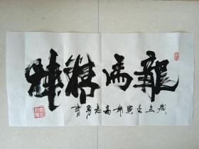 名人字画真迹《龙马精神》（保真）实力派书法家高志勇书法作品收藏手工墨迹