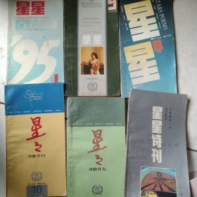 1989年 1995年1996年星星诗刊杂志6本合售如图