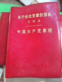 关于修改党章的报告 王洪文 中国共产党章程
