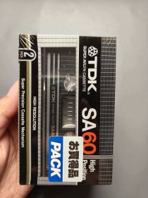 磁带 TDK SA60 五盒打包 全新未拆封