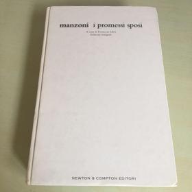 I Promessi Sposi（意大利语原版，《约婚夫妇》，2004年出版，意大利古典文学名著，被誉为“意大利版红楼梦”，名家曼佐尼代表作品，精装厚册，多插图，注释详细，厚604页）