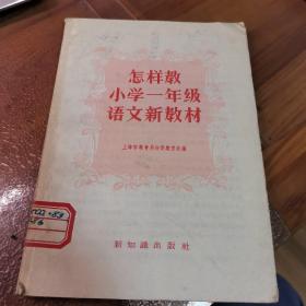 怎样教小学一年级语文新教材（外品如图，内页干净，85品左右）