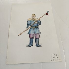 李梓良手繪歷史課本教學(xué)掛圖：長槍手
