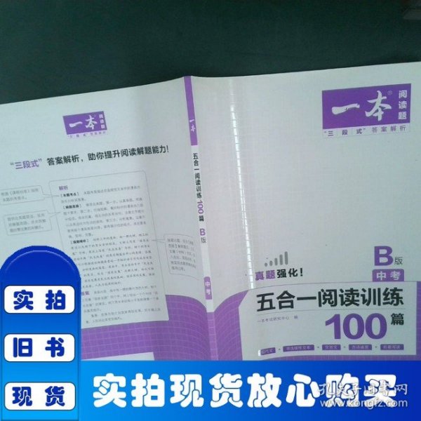 2020年一本中考初三语文五合一阅读训练100篇B版含文言文记叙文说明文阅读真题模拟训练