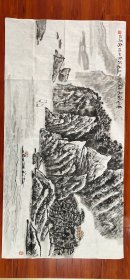 【郭公达】精品山水画《黄山秋色》一幅，四尺整纸，68厘米//136厘米，喜欢的私聊