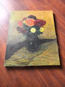 舒均欢布面油画