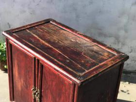 明式做工小书柜，可做茶柜或餐边柜，圆角圆帽，简约优雅，包老货