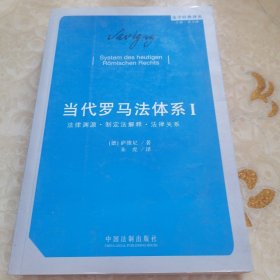 当代罗马法体系（第一卷）：法律渊源·制定法解释·法律关系