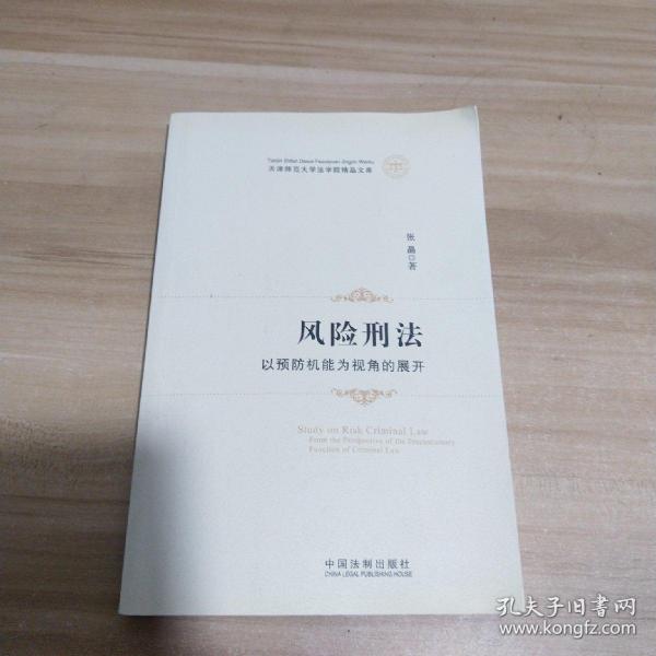 天津师范大学法学院精品文库·风险刑法：以预防机能为视角的展开【内页干净】