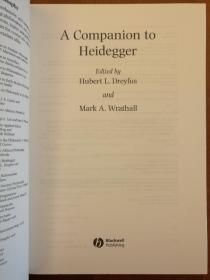 A Companion to Heidegger（大32开本）（现货，实拍书影）