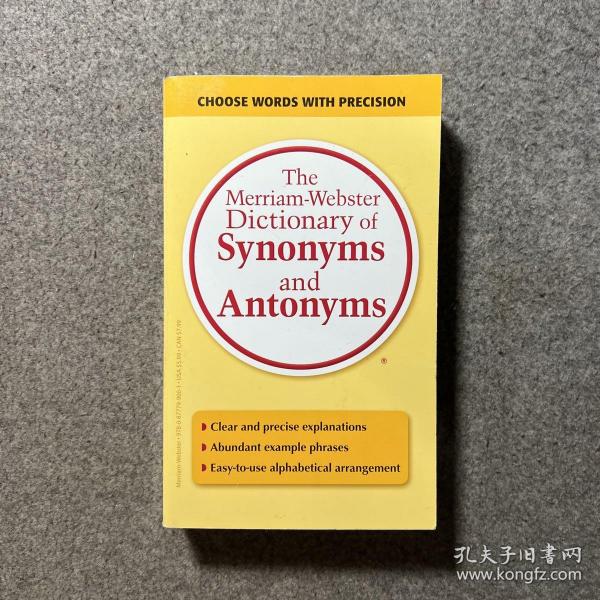 The Merriam-Webster Dictionary of Synonyms and Antonyms