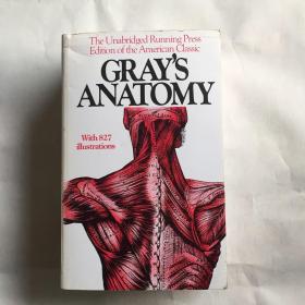 Gray's Anatomy:with 827 illustrations【格雷氏解剖学，亨利·格雷，英文原版】 1248页