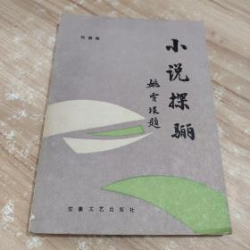 小说探骊 作者:  刘森辉 出版社:  安徽文艺出版社 出版时间:  1986-11 装帧:  平装