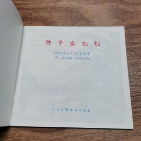 48开本精品连环画：《种子金灿灿》