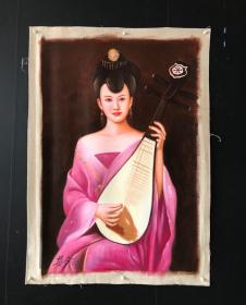 油画68【楚余】人物，纯手绘油画，104*74cm左右，