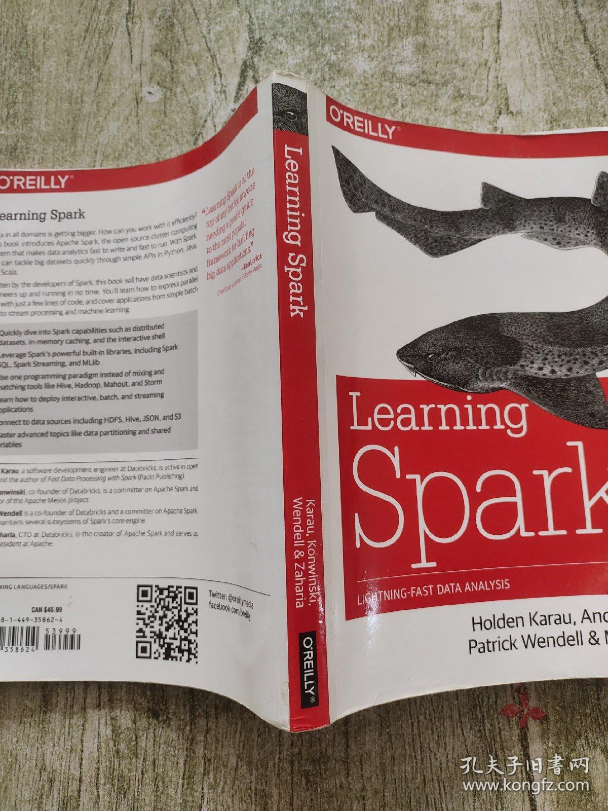 Learning Spark：Lightning-Fast Big Data Analysis