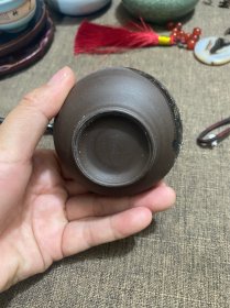 紫砂变色龙凤茶杯
