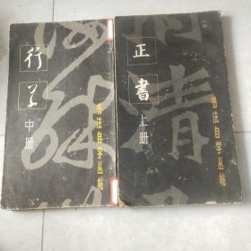 书法自学丛帖(上、中两本、其中一本是93年4月出版的)