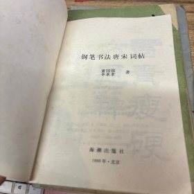 钢笔书法唐宋词帖