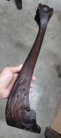 花梨木家具构件一个！纹理细腻，包浆厚实，适合做摆件！高46厘米，底10x10厘米，完整无损。喜欢古典家具或装饰的朋友可以看看哦～