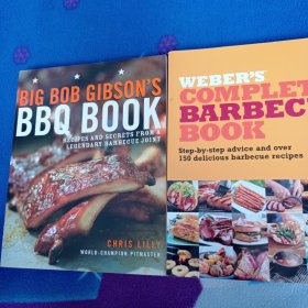 Weber's Complete Barbecue Book【內(nèi)頁干凈】英文原版 Big Bob Gibson's BBQ Book 英文版 進(jìn)口英語原版書籍【有一頁有字跡不影響閱讀 】《兩本合售》
