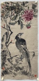 《锦上添花》天津美院教师、陈昭博士新作【97*48CM、软片，裱后墨味、效果极佳！】