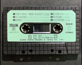 梁朝偉：矇朧夜雨裡/新紮師兄…粵語專輯 台灣正版錄音帶