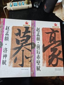 名碑名帖完全大观（10）赵孟頫·洛神赋（9）赵孟頫前后赤壁赋 2册合售