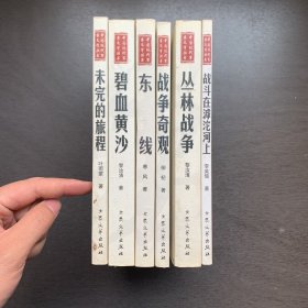 中国现代军事文学丛书：碧血黄沙，战争奇观，战斗在滹沱河上，未完的旅程，东线，丛林战争  共6册合售