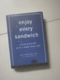 enjoy every sandwich【32开硬精装毛边本，英文原版如图实物图】