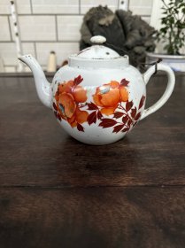 70-80年代手绘花卉茶壶