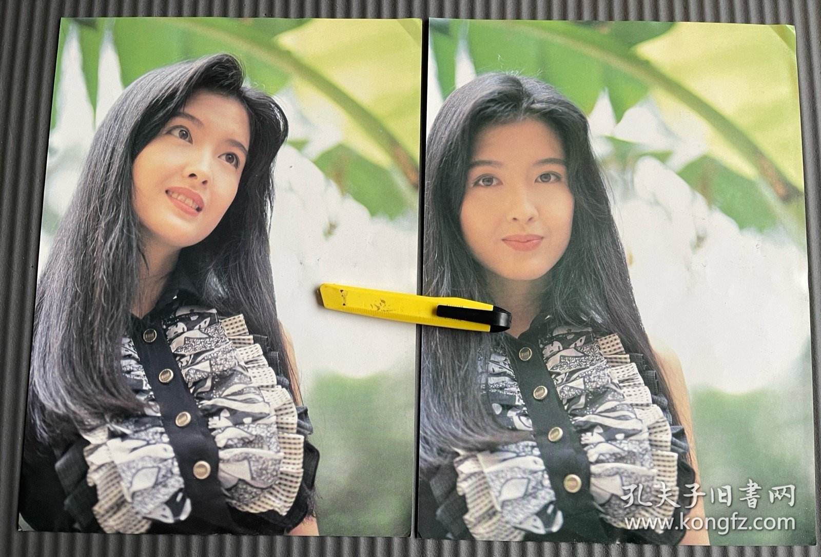 周慧敏原装港版彩页五页，涉及大16开铜版纸三张，明星彩页，明星切页，港台明星，有一张反面是黎明的彩页，货号：书柜散1