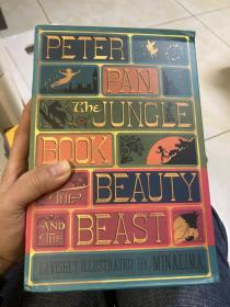 精装库存书套装 Illustrated Classics Boxed Set: Peter Pan, Jungle Book, Beauty and the Beast  插图经典盒装：美女与野兽 彼得潘、丛林之书