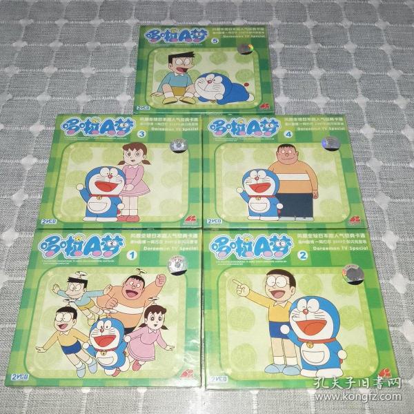 哆啦A梦VCD（5盒合售1--5）全新未拆封，好品相值得收藏