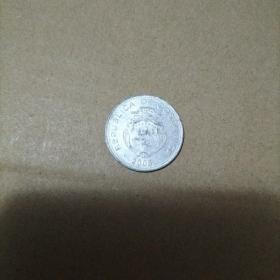 外国钱币 哥斯达黎加硬币2008年5克朗（库存 2 ）