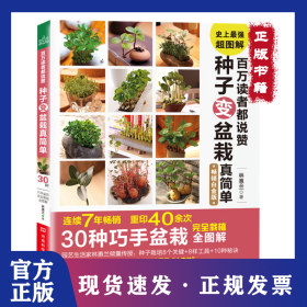 百萬讀者都說贊 種子變盆栽真簡(jiǎn)單：30種巧手盆栽接栽植全圖解（暢銷白金版） 9787534962615